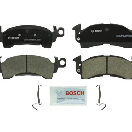 BOSCH BC52S QuietCast Premium Ceramic Disc Brake Pad Set - Compatible with Select Select Buick; Cadillac, Checker, Chevrolet, GMC, Jeep, Oldsmobile, Pontiac; FRONT