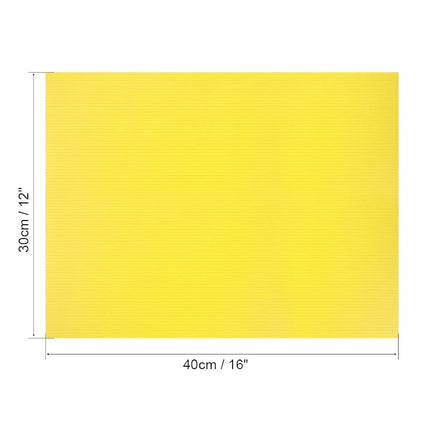 uxcell Corrugated Plastic Sheets,3mm Yellow Blank Yard Lawn Signs,12 Inch x 16 Inch,Waterproof Sign Blank Board 5pcs