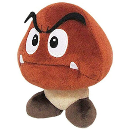 Sanei Super Mario Bros Goomba Plush Toy, 6-Inch He