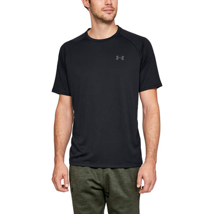 Camiseta de manga corta Under Armour Tech 2.0 para hombre, negro (001)/grafito, X-Large Tall