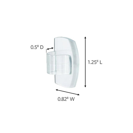 Command Round Cord Clips, Clear, 10-Clips (17017CLR-10ES)