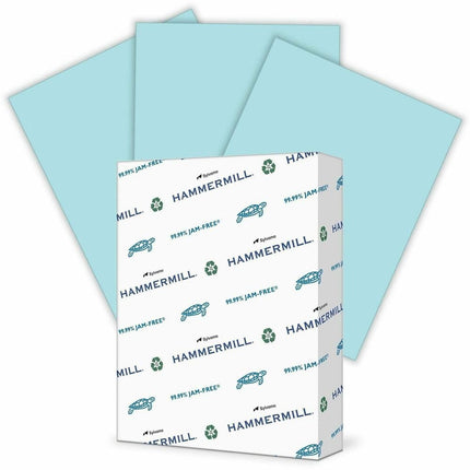 Hammermill Colored Paper, 24 lb Blue Printer Paper, 8.5 x 11-10 Ream (5,000 Sheets) - Made in The USA, Pastel Paper, 103671C