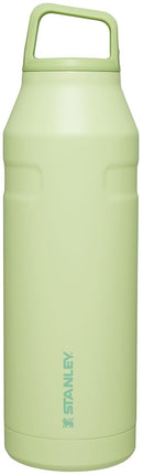 STANLEY IceFlow Cap and Carry Water Bottle 50 oz | Wide Mouth Twist Lid | Lightweight and Leakproof for Travel and Sports | Insulated Stainless Steel | BPA-Free | Citron