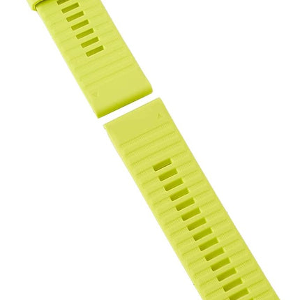 Garmin 26mm QuickFit watch band, Silicone, Amp Yel