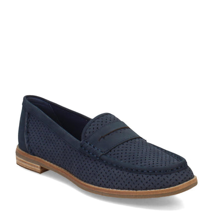 Sperry Women's Seaport Penny Loafer, Navy Perf, 6.
