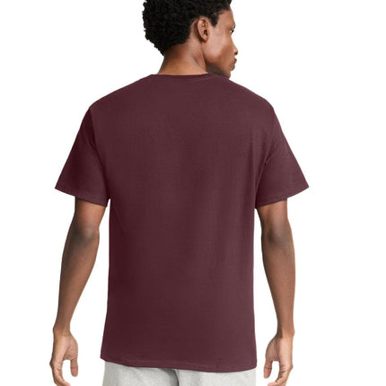 Champion Men's Classic Jersey Graphic T-shirt T Shirt, Maroon/Champion Script, L UK