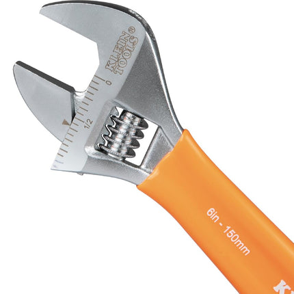 KLEIN TOOLS D5072 Adjustable Wrench Set, 6-Inch and 10-Inch Extra Capacity Forged Steel Wrenches, SAE and Metric Scales, 2-Piece