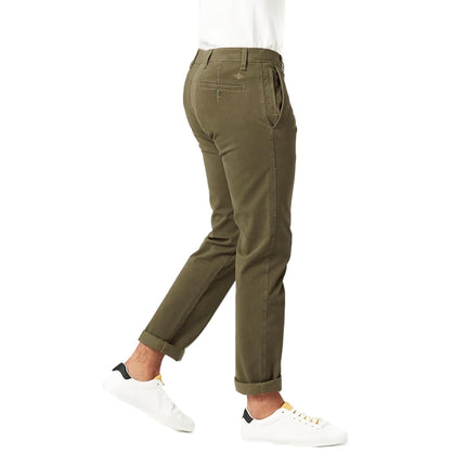 Pantalón Chino de Hombre Dockers Ultimate, Ajuste Slim, con Smart 360 Flex, Army Olive, 34W x 29L