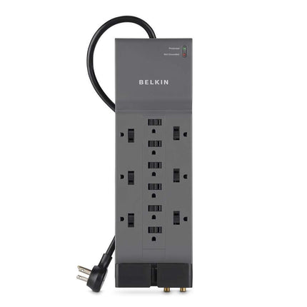 Belkin(R) BE112230-08 Home-Office Surge Protector (12-Outlet; Telephone & Coaxial Protection)