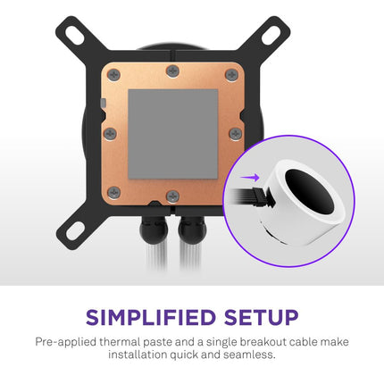 NZXT Kraken Plus 240 RGB - 240mm AIO CPU Cooler, LCD - White