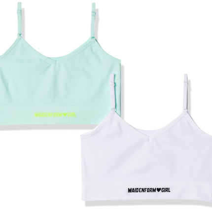Maidenform Girls' Comfort Brami Bralette, 2 Pack T