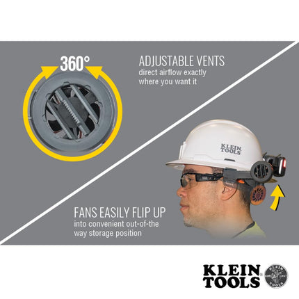 Lightweight Cooling Fan for Hard Hats