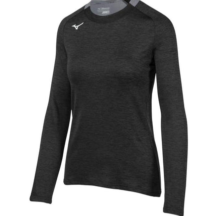 Mizuno Women's Alpha Long Sleeve, Black, Medium