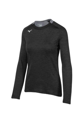 Mizuno Women's Alpha Long Sleeve, Black, Medium