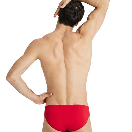 Arena Men's Standard Team Swim Briefs Solid, Red-White, 24
