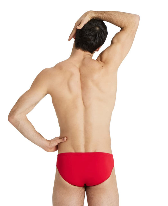Arena Men's Standard Team Swim Briefs Solid, Red-White, 24