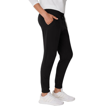 Hanes Women's Originals Joggers, 100% Cotton Jersey Sweatpants, 29" Inseam, Black, XXL