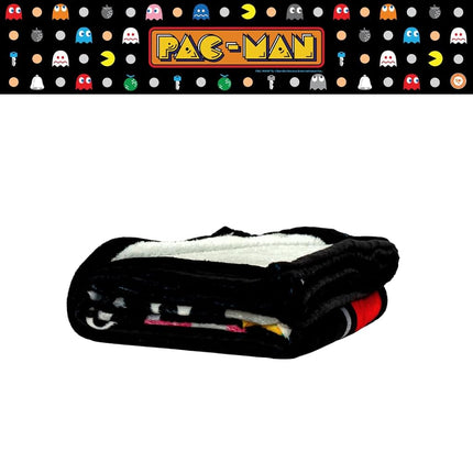 Franco Collectibles Pac-Man Retro Bedding Super Soft Cozy Plush Throw, 46 in x 60 in, (Officially Licensed Product)