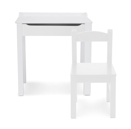 Melissa & Doug Wooden Lift-Top Desk And Chair - Wh