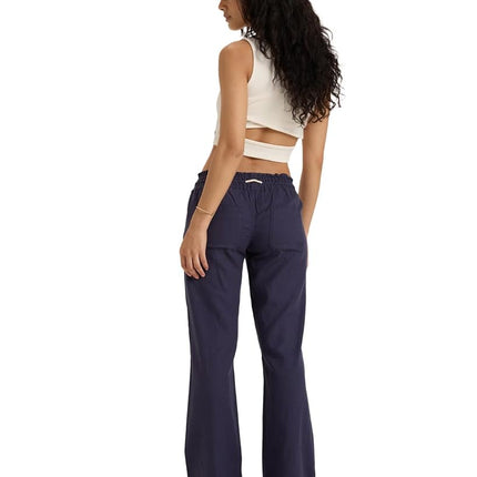 ROXY Women's Oceanside Pants, Mood Indigo, M UK