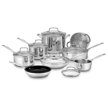 Cuisinart 77-14N Chef's Classic Stainless 14 Piece Set, Stainless Steel