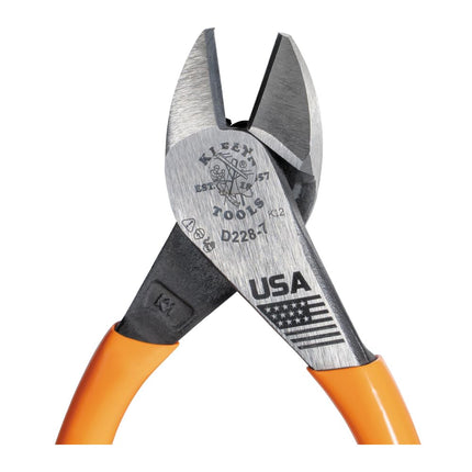 Pliers, High Leverage Diagonal-Cutters Klein Tools D228-7, Red,18 cm