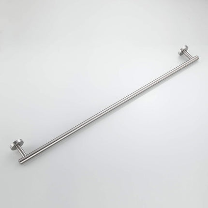 USHOWER Polished Chrome Towel Bar, 24-Inch Towel Racks for Bathroom Wall-Mounted, SUS304 Stainless Steel Towel Rod (Total Length 26-Inch)