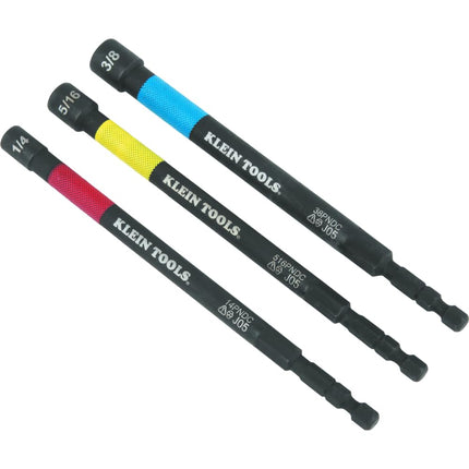 Klein Tools 65411PK3 Magnetic Color-Coded Power Nu