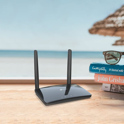 TP-Link AC1200 4G+ Cat4 Wireless Dual Band Router, 4X10/100Mbp ports, 4G Network Micro SIM Slot Unlocked, Connects up to 64 Devices, Plug and Play, Guest & Parental Control, UK Plug (Archer MR400)