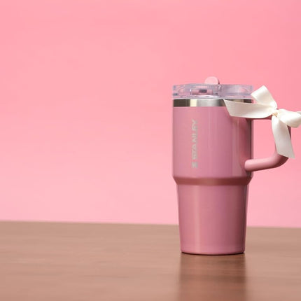 STANLEY Quencher ProTour Flip Straw Tumbler with Leakproof Lid 20 oz| Built-In Straw & Handle | Cupholder Compatible for Travel | Insulated Stainless Steel Cup | BPA-Free | Port Shimmer