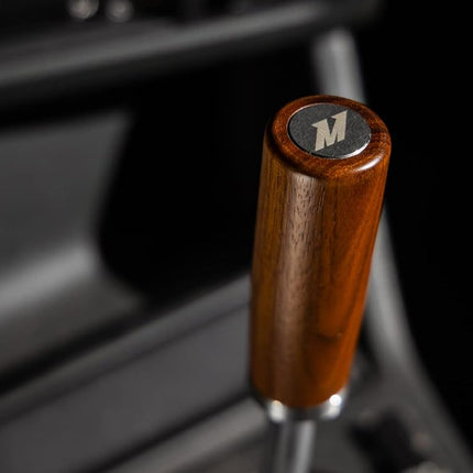 Mishimoto Tall Steel Core Wood Shift Knob, Walnut Wood