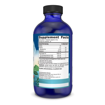 Nordic Naturals - Arctic CLO, Heart and Brain Health, and Optimal Wellness, Unflavored, 8 Fl Oz