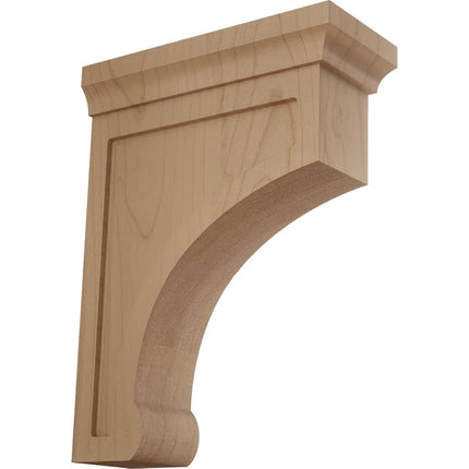 Ekena BKTW02X06X08GOAL 2 1/2-Inch Width x 6-Inch Depth x 8-Inch Height Medium Gomez Wood Bracket - Alder