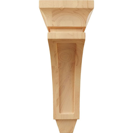 Ekena Millwork CORW03X06X08LURO Wood Corbel, 2 3/4" W x 5 1/2" D x 8" H, Red Oak