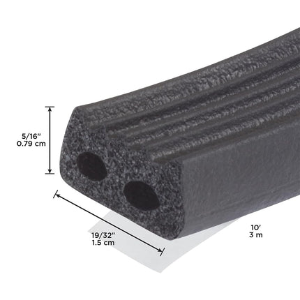 M-D Building Products 01033 Extreme Temperature Auto and Marine EPDM Weatherstrip