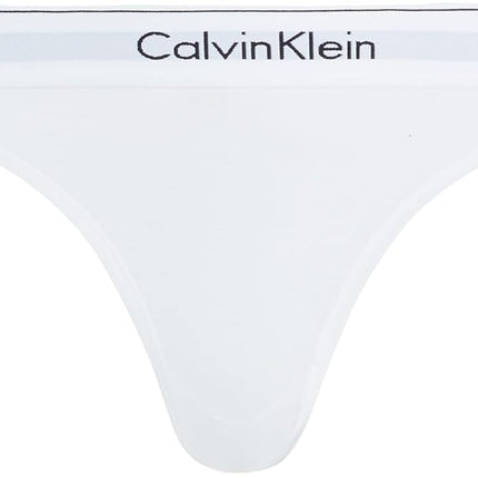Calvin Klein Women's Modern Cotton Stretch Bikini Panty Underwear, White, L