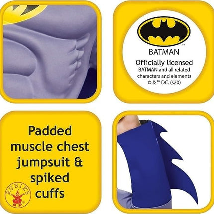 Rubies Official Batman Deluxe, Adult Costume - Medium Halloween
