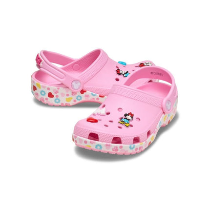 Crocs Unisex-Child Kids' Disney Clog | Mickey Minnie Mouse Shoes, Pink/Minnie Jibbitz, 6 UK