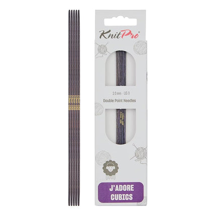 KnitPro J’Adore Cubics Double Pointed Needles 6" (