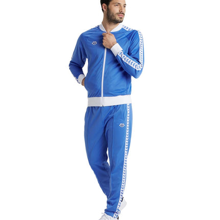 ARENA Men's Team Relax IV Track Jacket Front Zip Side Pockets Warm-Up Top Lightweight Athletic Retro Cool Bomber Jacket