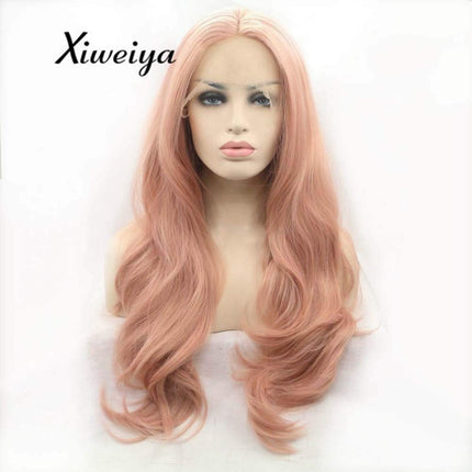 Xiweiya peach red Wigs For Women Rosie Whiteley Ha