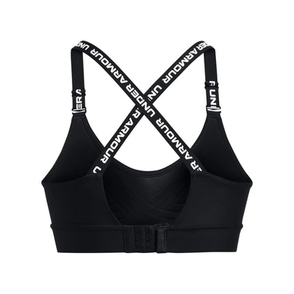 Sujetador deportivo Under Armour Infinity Mid Impact para mujer, talla D-dd, color (001) negro/blanco, (X-Large) D/DD
