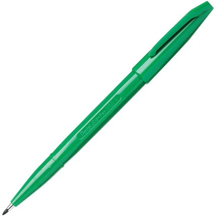 Pentel Sign Pens, Fiber Tip, Fine Point, Green Bar
