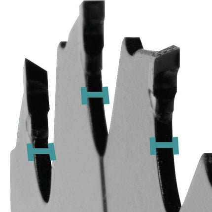 Makita B-61656-10 Lame de scie circulaire avec pointes au carbure 24T, efficacité maximale, pour charpente, 7-1/4 po