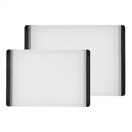 OXO Good Grips - Juego de 2 tablas de cortar de plástico (paquete de 1) Transparente