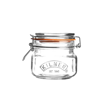 Kilner Square Clip Top Jar 0.5 Litre (500ml) Airti
