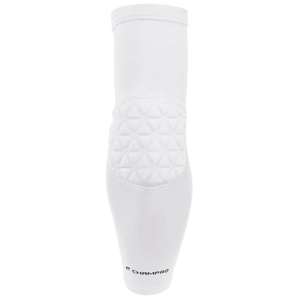 Manchon de bras Champro avec rembourrage de coude (blanc, enfant)