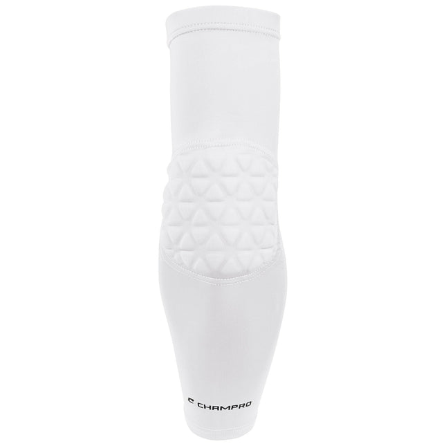 Manchon de bras Champro avec rembourrage de coude (blanc, enfant)