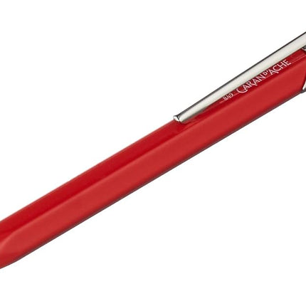 Caran d'Ache 849 Metal Range Ball Pen - Red with Red Cartridge