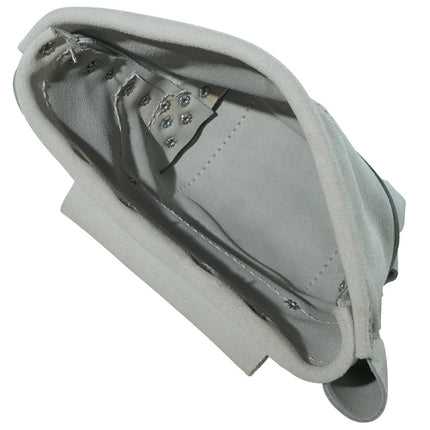 Klein Tools 5416L Tool Pouch, Leather Bull-Pin and Bolt Bag, Tunnel Loop Connection, Reinforced Bottom, 5 x 10 x 9-Inch
